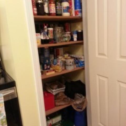 Finished pantry.